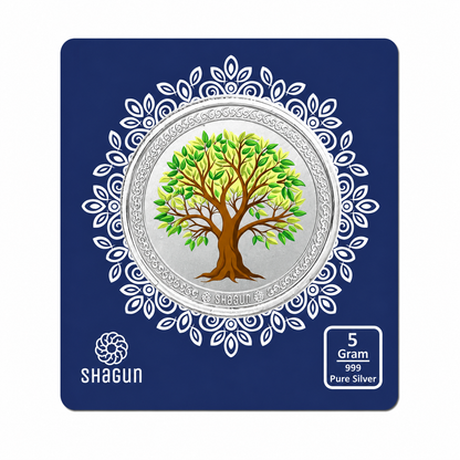 Tree 5 Grams Colorized Silver Coin - FKJCONSL6987