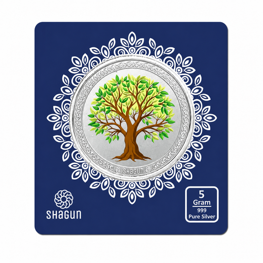 Tree 5 Grams Colorized Silver Coin - FKJCONSL6987