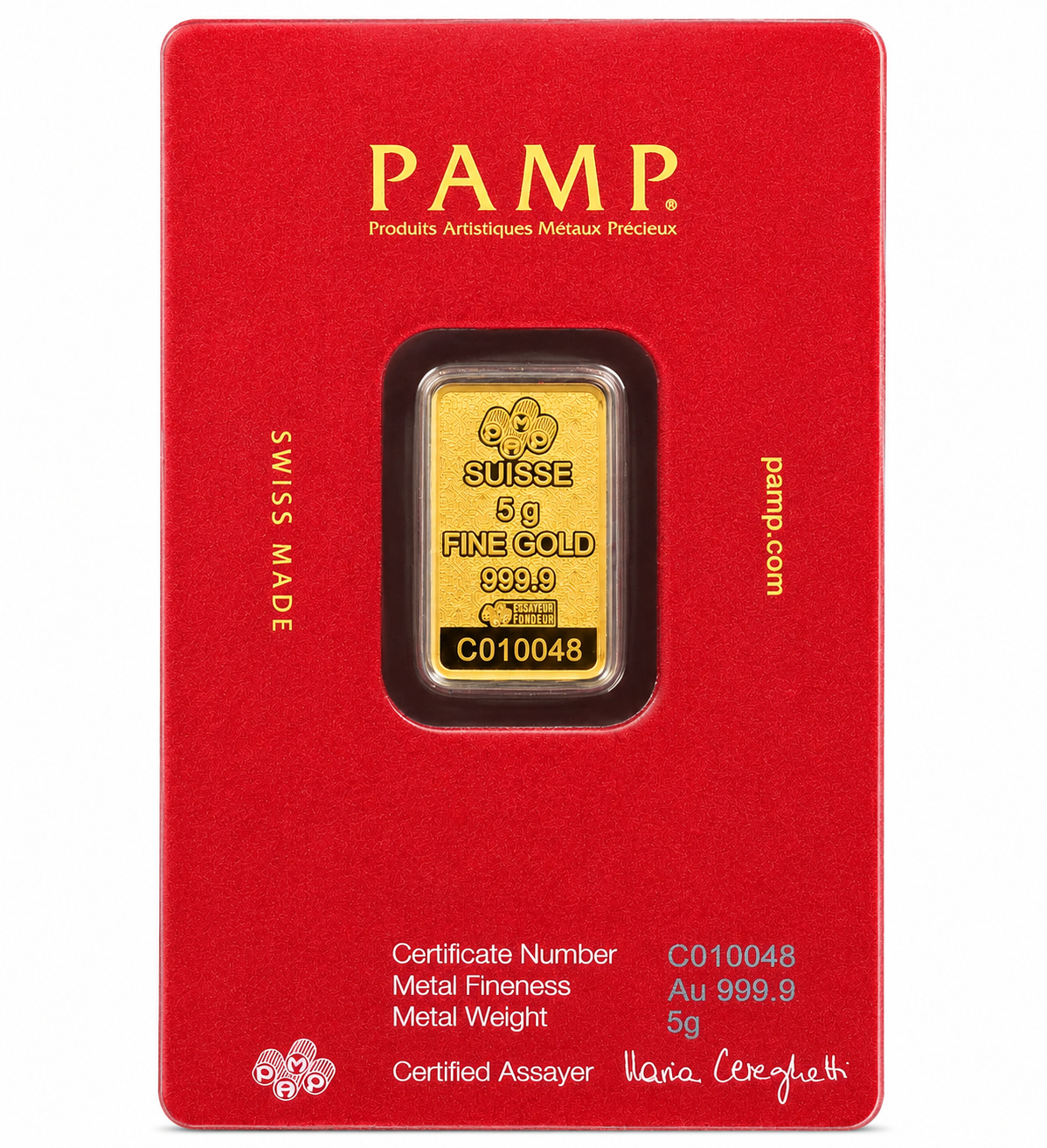 PAMP Suisse Arabian Camel 5 Grams Gold Bar 24KT - FKJGBR24K6963