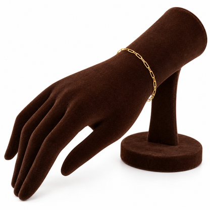 Gold Cable Link Bracelet 18KT - FKJBRL18KU1059