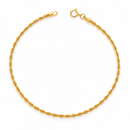 Gold Rope Bracelet 18KT - FKJBRL18K2531