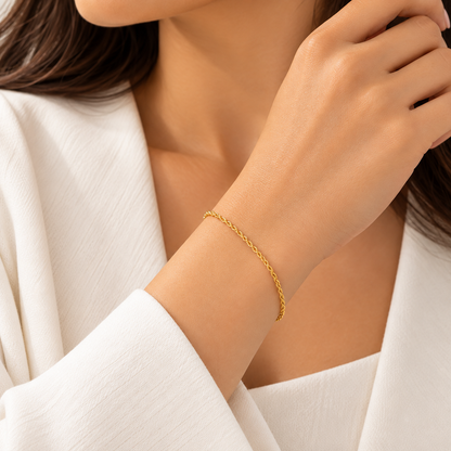 Gold Rope Bracelet 18KT - FKJBRL18KU6363