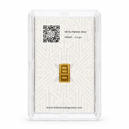BTC 0.5 Gram Gold Bar 24KT - FKJGBR24K6951