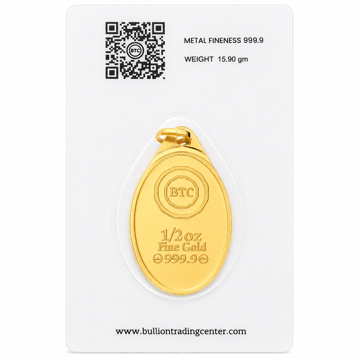 BTC 1/2 Ounce I Love You Gold Pendant 24KT – FKJGBR24K6936