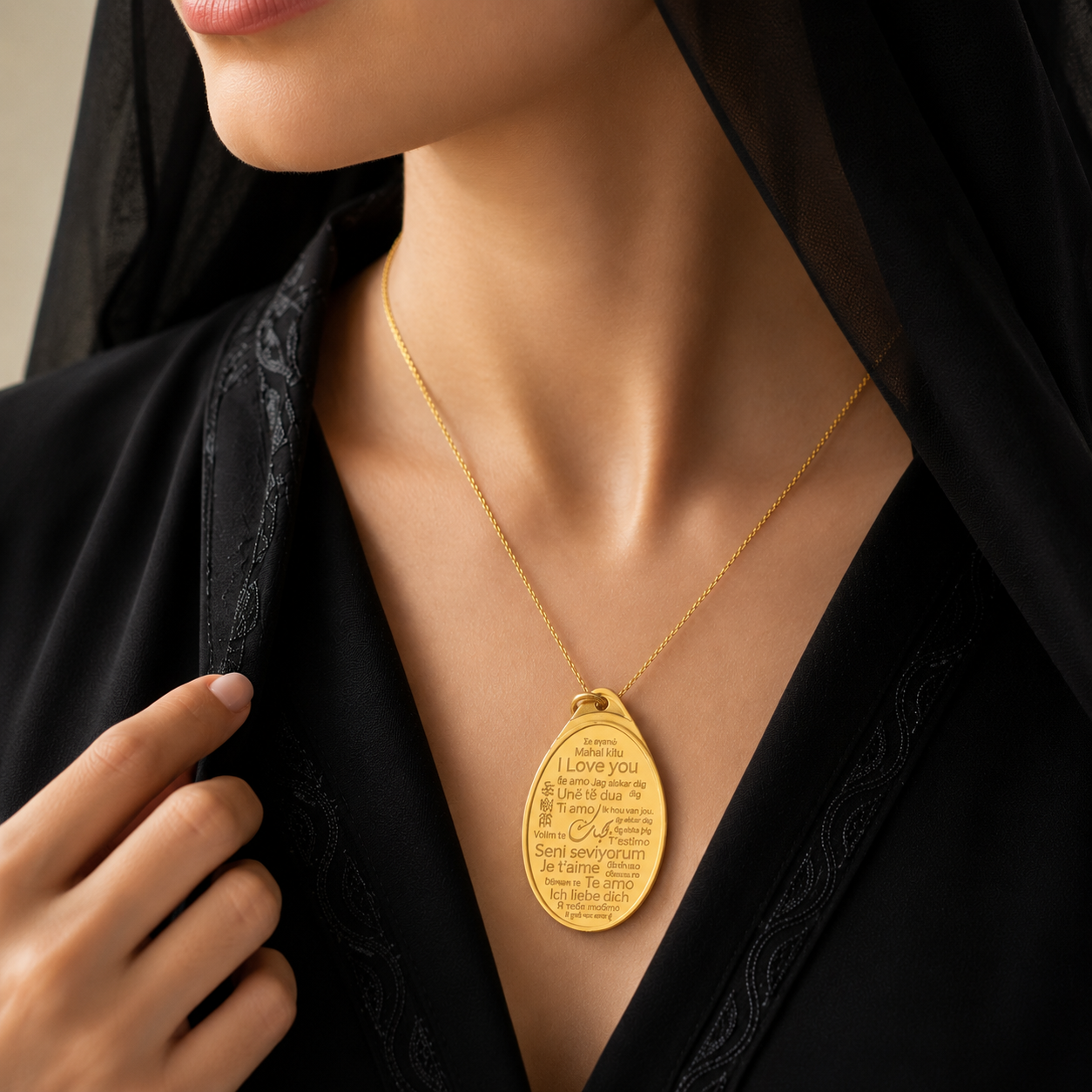 BTC 1/2 Ounce I Love You Gold Pendant 24KT – FKJGBR24K6936