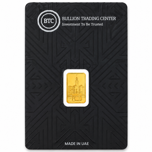 BTC 1 Gram Al Haram Gold Bar 24KT - FKJGBR24K6943