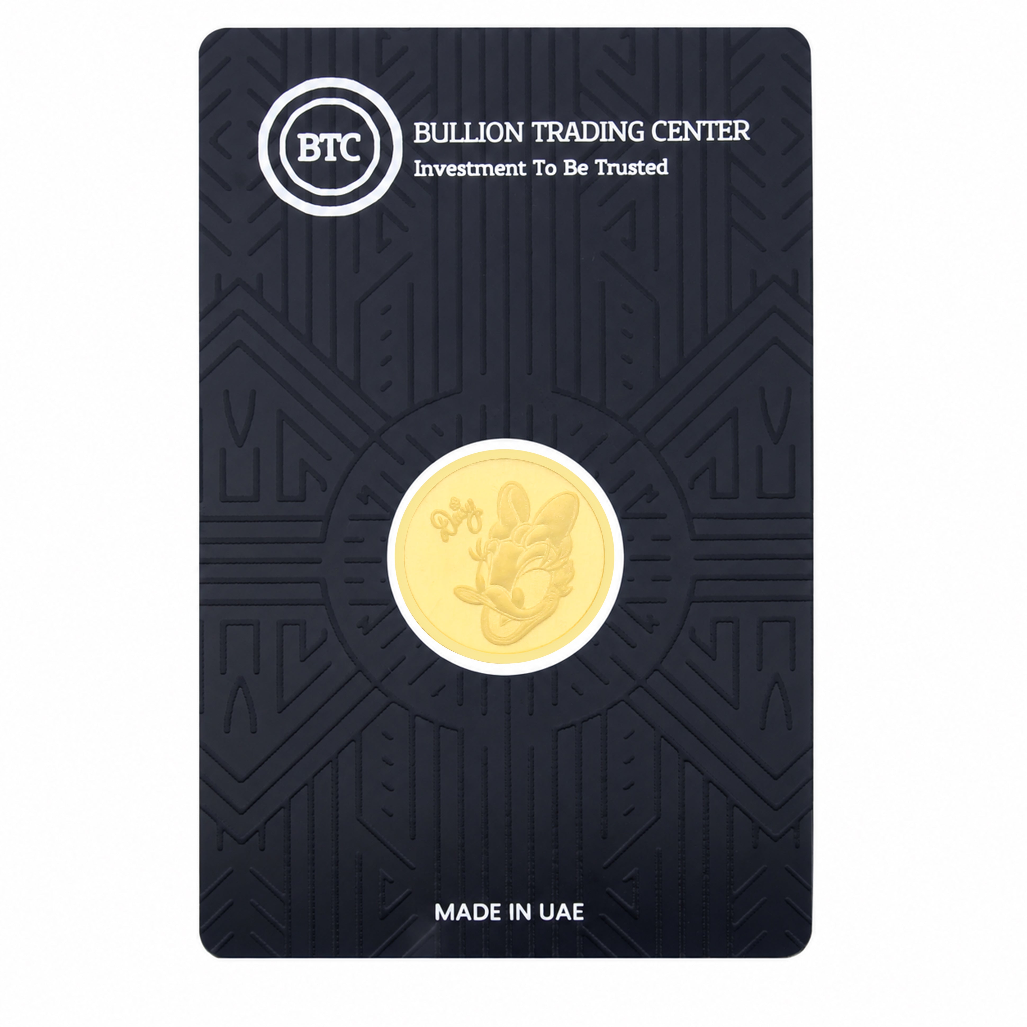 BTC 2 Grams daisy duck Gold Coin 24KT - FKJCON24K6979