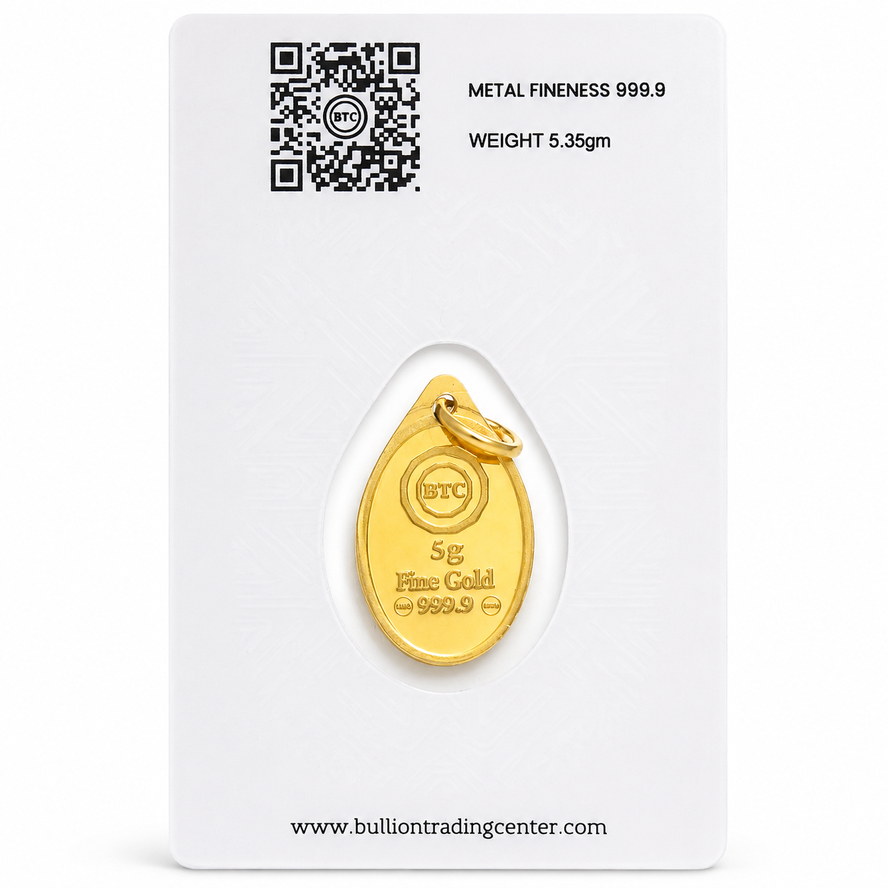 BTC 5.35 Grams I Love You Gold Pendant 24KT – FKJGBR24K6940