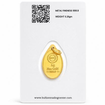 BTC 5.35 Grams I Love You Gold Pendant 24KT – FKJGBR24K6940