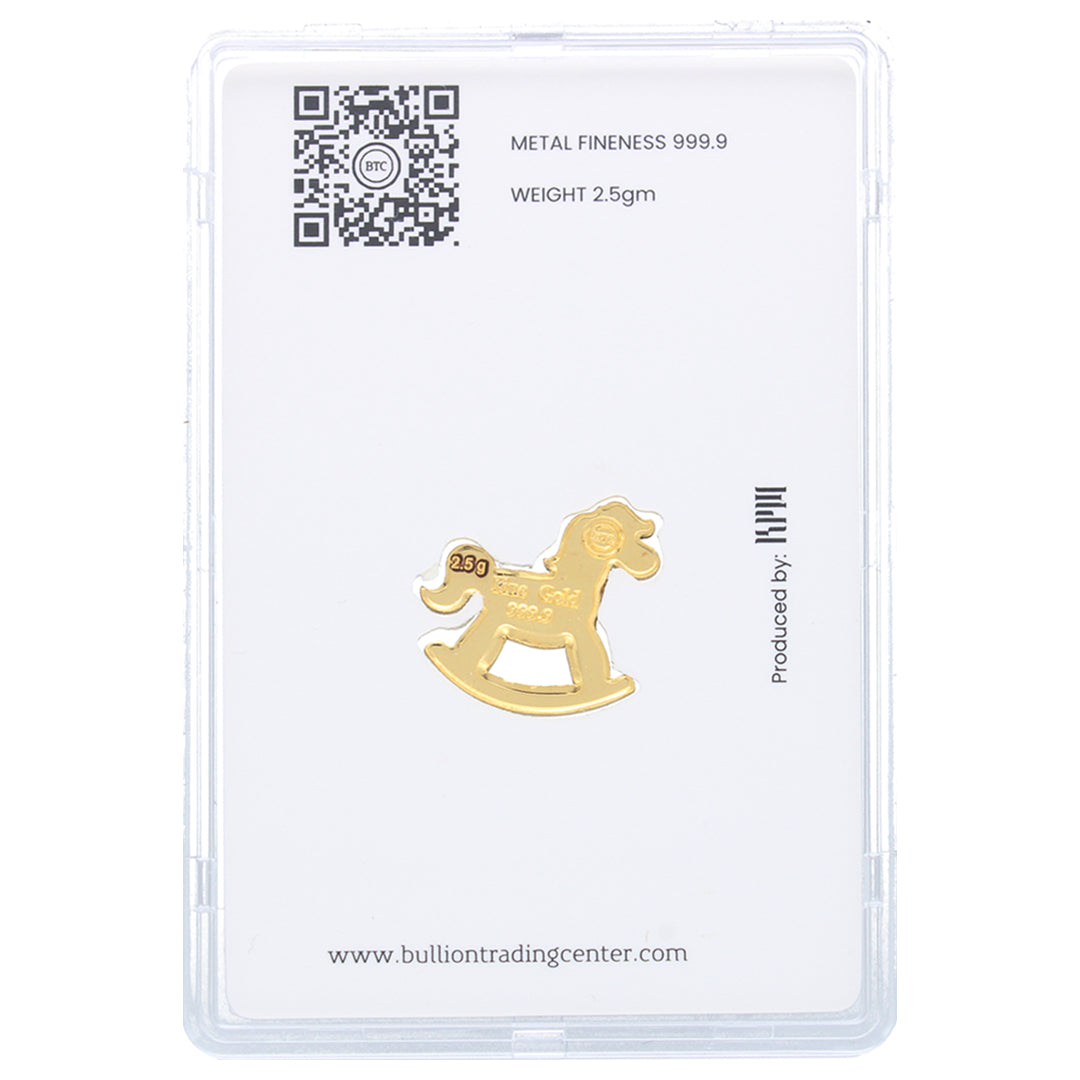 BTC Baby Horse 2.5 Grams Gold Bar 24KT – FKJGBR24K6924