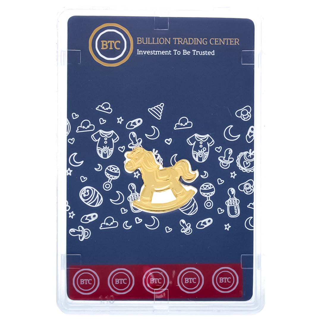 BTC Baby Horse 2.5 Grams Gold Bar 24KT – FKJGBR24K6924