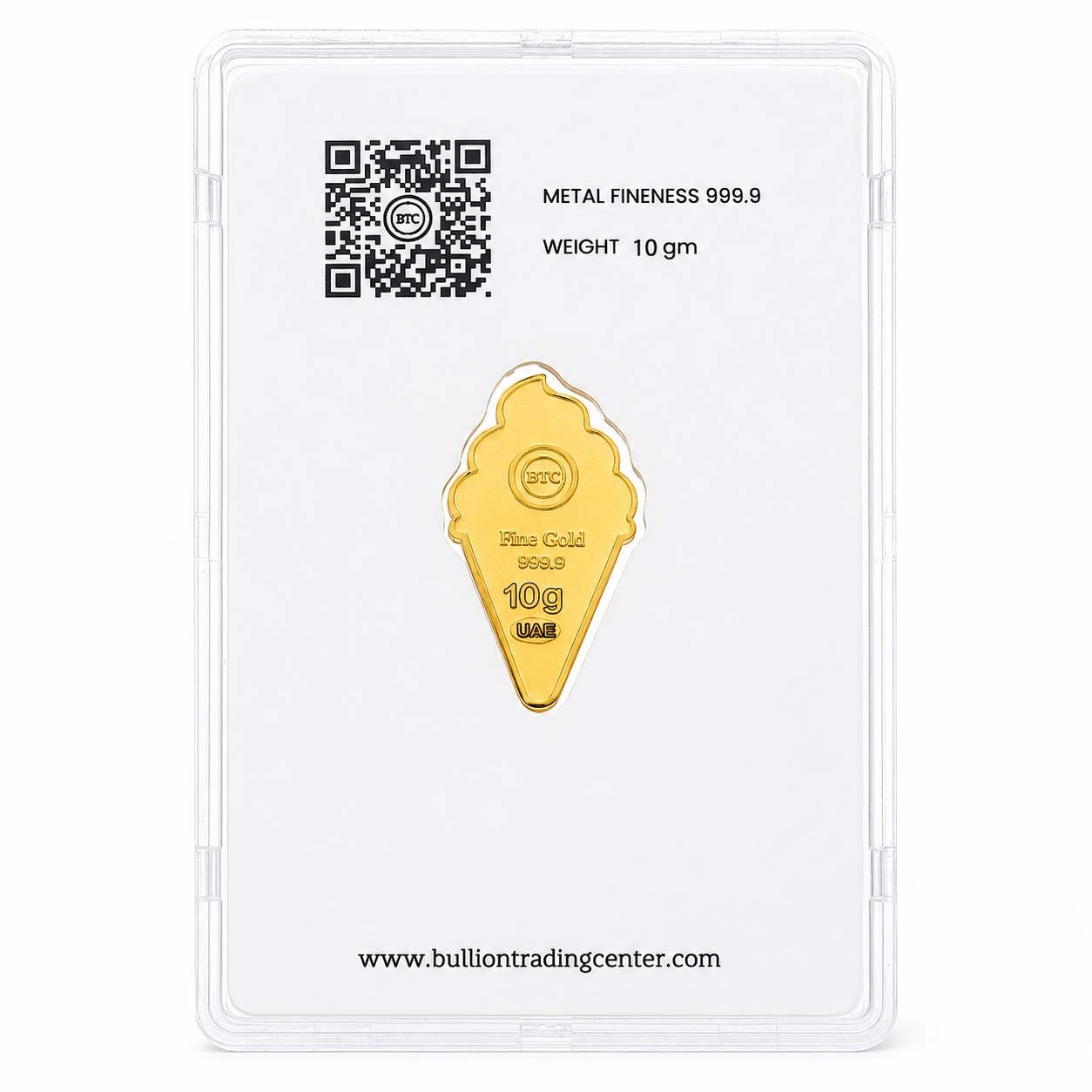 BTC Ice Cream Cone 10 Grams Gold Bar 24KT – FKJGBR24K6934