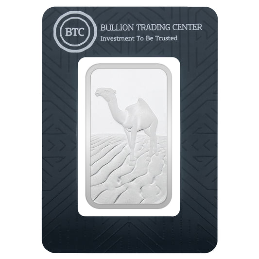 BTC 100 Grams Camel Silver Bar 999.0 Purity - FKJGBRSL6901