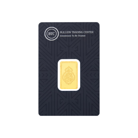BTC 5 Gram Allah Noor Gold Bar 24KT - FKJGBR24K6736