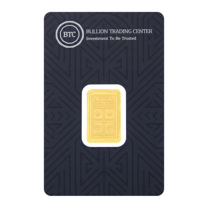 BTC 2.5 Grams The Door of the Kaaba Gold Bar 24KT - FKJGBR24K6888