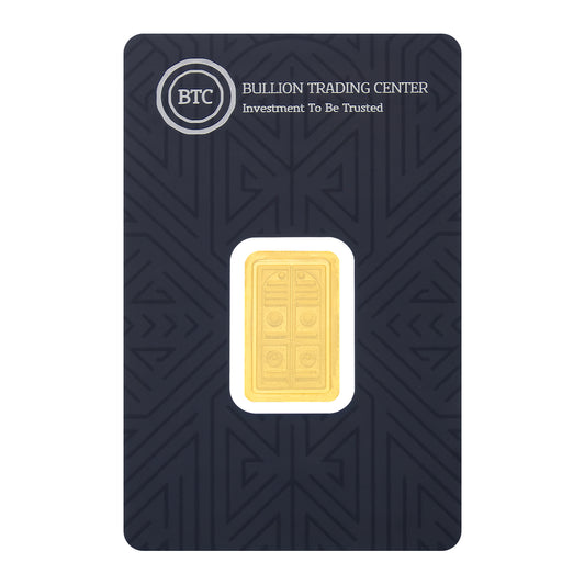 BTC 2.5 Grams The Door of the Kaaba Gold Bar 24KT - FKJGBR24K6888