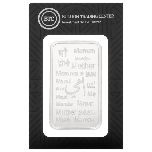 BTC 100 Grams Ummi Silver Bar - FKJGBRSL6781