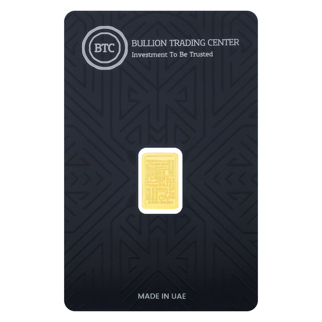 Btc Bar Buy Online BTC 1 Gram I Love You Gold Bar 24KT - FKJGBR24K6604 ...