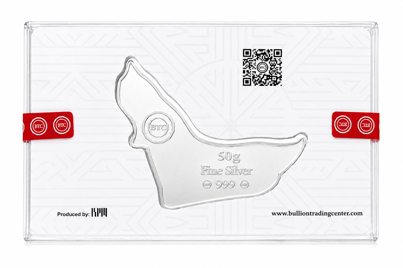 BTC 50 Grams UAE MAP Silver 999.0 Purity - FKJGBRSL7031