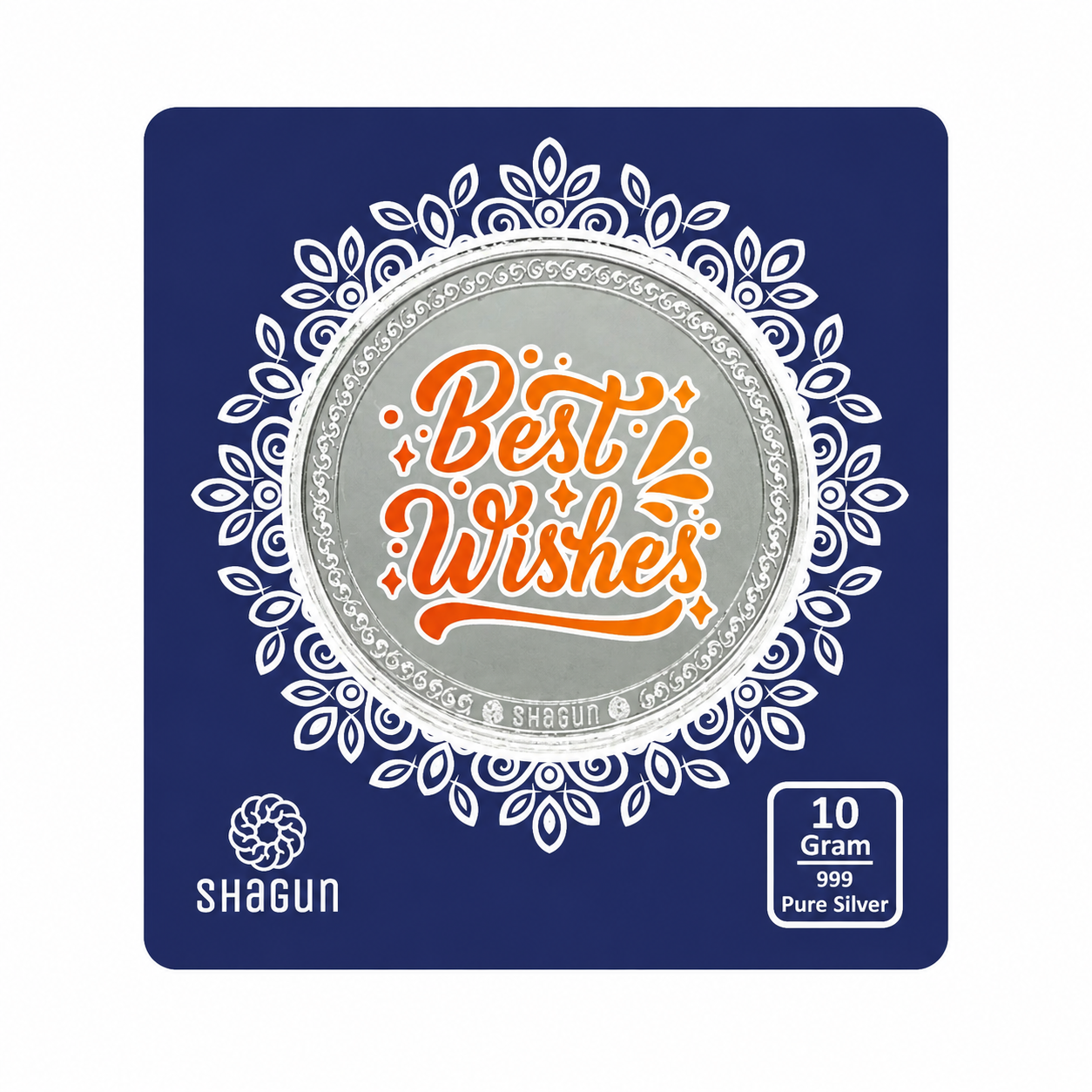 Best Wishes 10 Grams Colorized Silver Coin - FKJCONSL7018