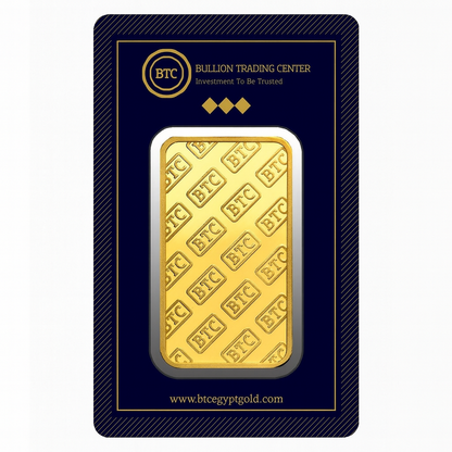 BTC 50 Gram Gold Bar 24KT - FKJGBR24K6675