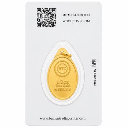 BTC 1/2 Ounce Ayatul Kursi Gold Pendant 24KT – FKJPND24K7057