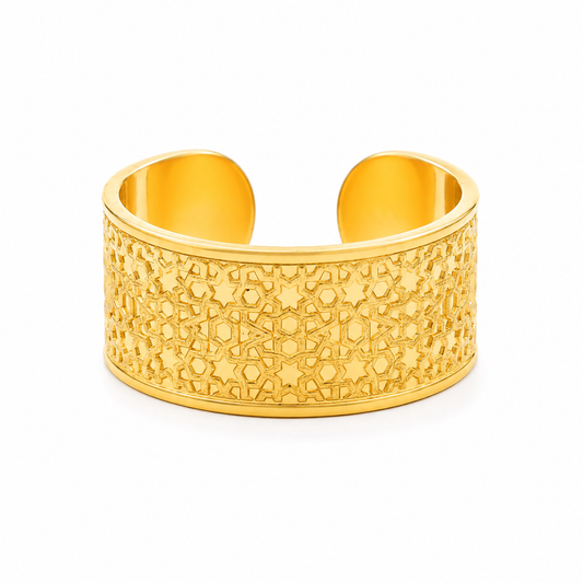 BTC Arabic Design 10 Grams Ring 24KT - FKJRN24K7054