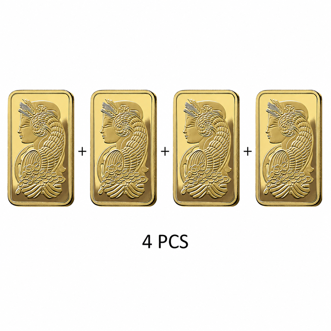 PAMP Suisse Fortuna Combo Pack  1g * 4 = 4 Grams Combo Gold Bar 24KT - FKJGBR2151-FKJGBR2151-FKJGBR2151-FKJGBR2151-4QTY-Combo