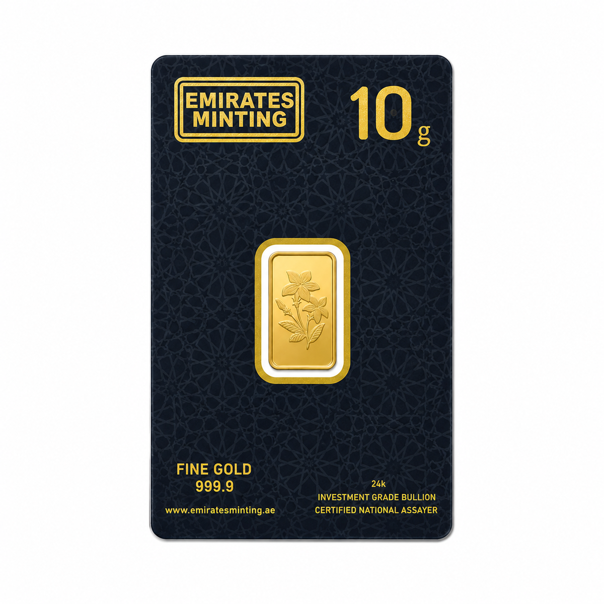 Emirates Minting 10 Grams Flower Gold Bar 999.9 Purity - FKJGBR24K2332
