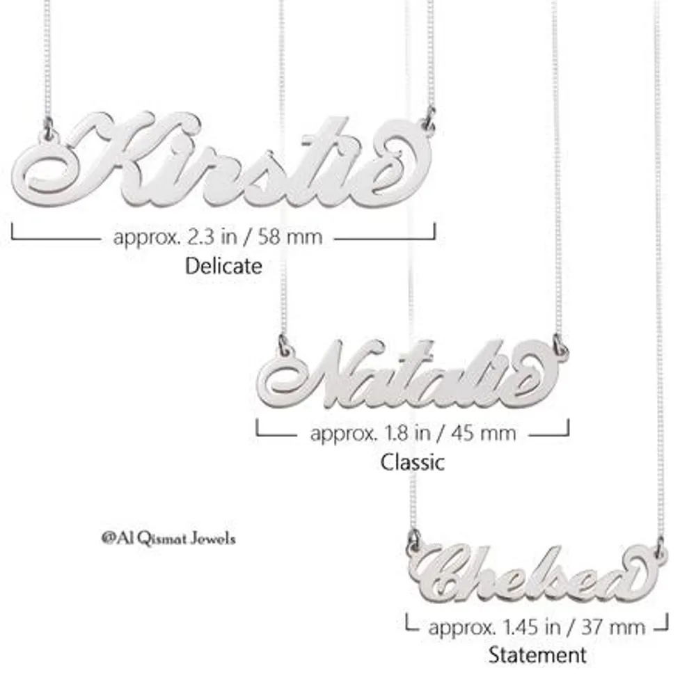 Silver 925 Personalized Classic English Name Necklace - FKJNKLSLU6163