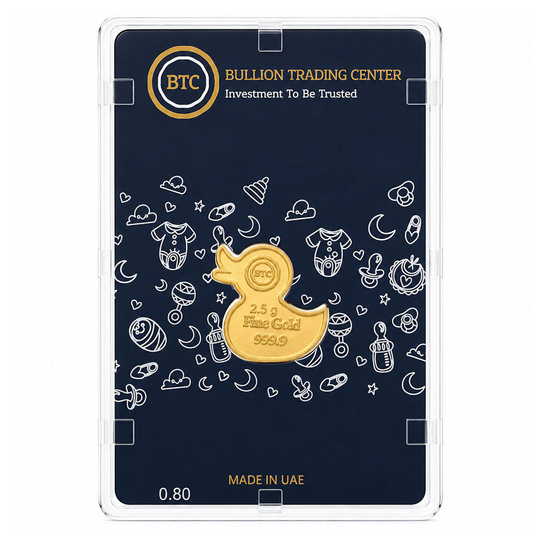 BTC Baby Duck 5 Grams Gold Bar 24KT – FKJGBR24K6933