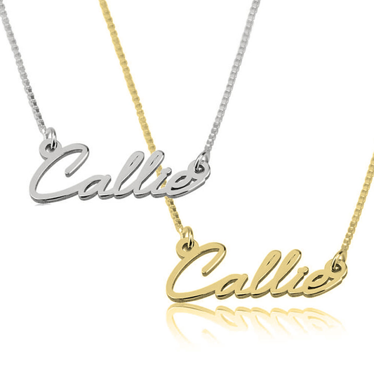 Gold & Silver Personalized Dainty Name Necklace - FKJNKLU6190