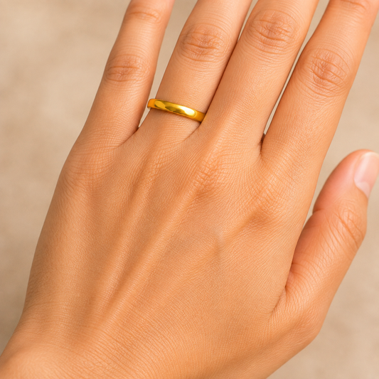 Dibla 10 Grams Gold Ring 24KT 999.9 Purity - FKJRN24K6845