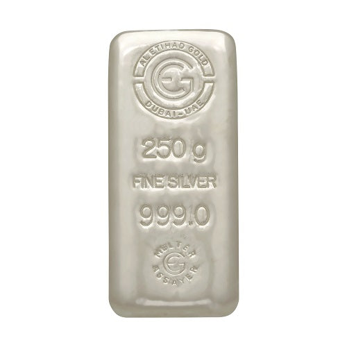 Etihad 250 Grams Silver Bar 999 Purity - FKJGBRSL2266