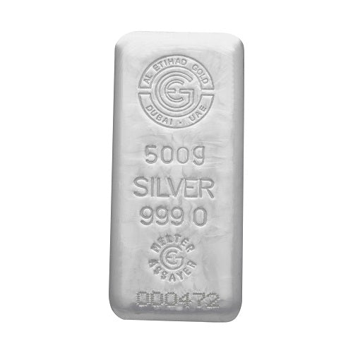 Etihad 500 Grams Silver Bar 999 Purity - FKJGBRSL2267