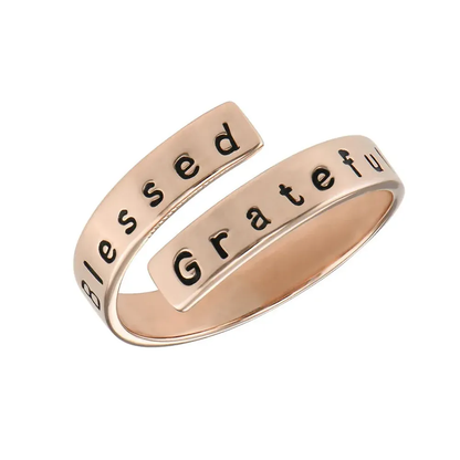 Gold & Silver Personalized Engravable Wrap Ring - FKJRNU6231