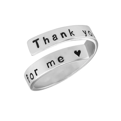 Gold & Silver Personalized Engravable Wrap Ring - FKJRNU6231