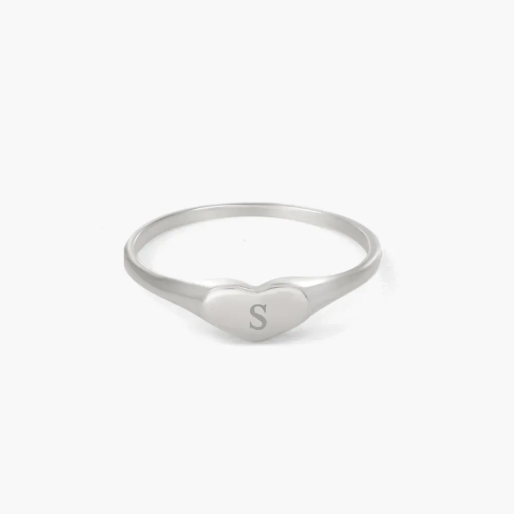 Silver 925 Personalized Engraved Thin Name Ring - FKJRNSLU6225