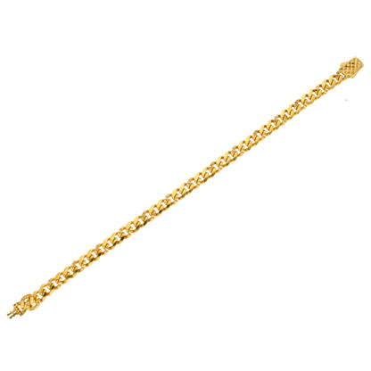 Gold Curb Bracelet 22KT - FKJBRL22KU6660