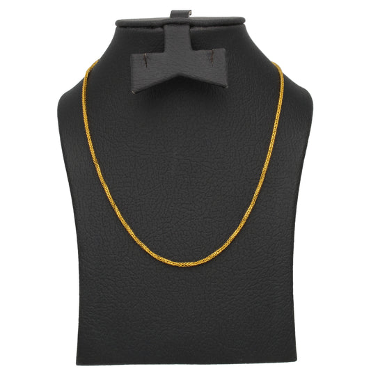 Gold Wheat Chain 22KT - FKJCN22KU6639