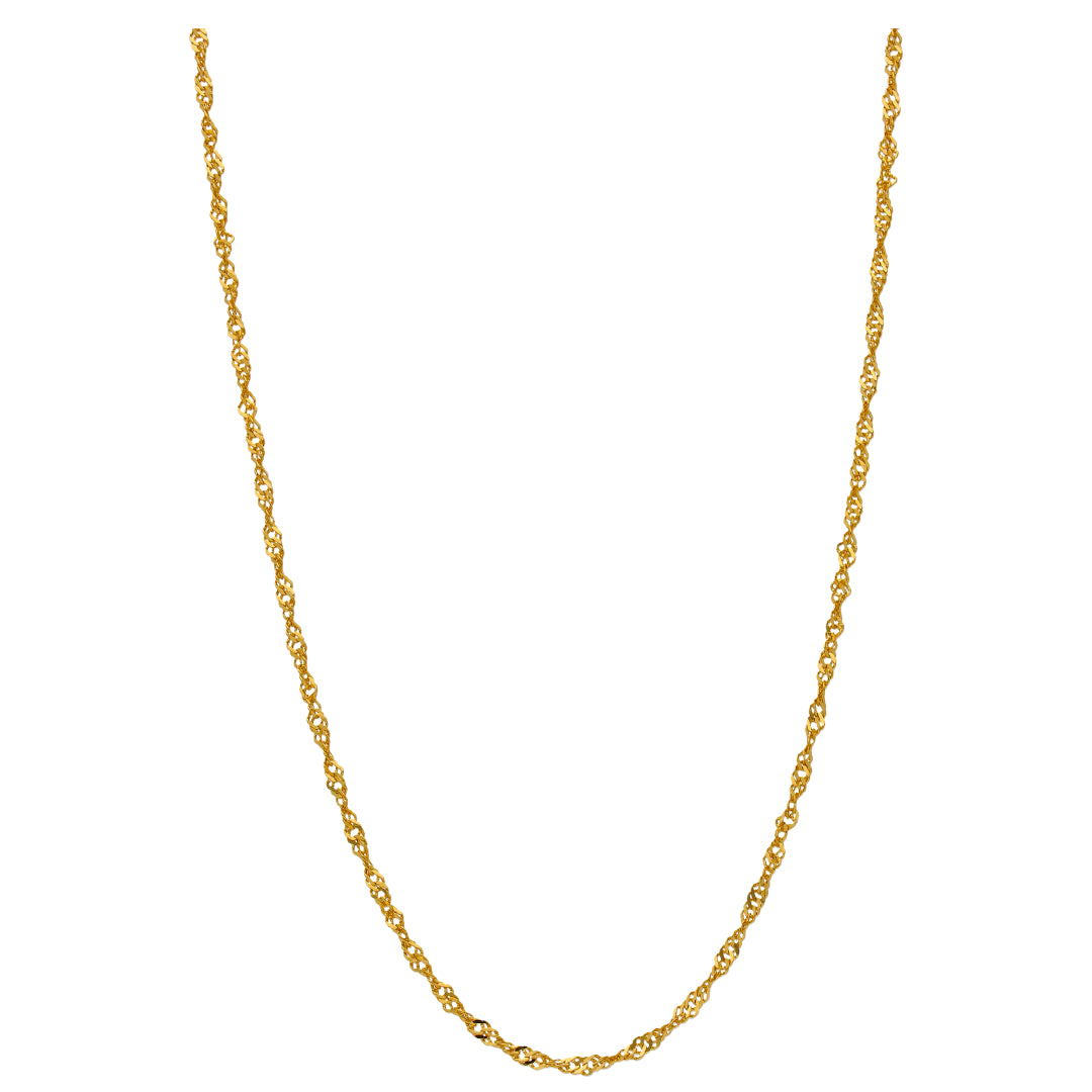 Gold Disco Chain 22KT - FKJCN22KU6646