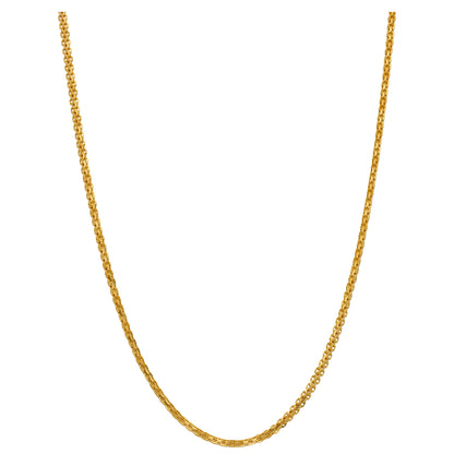 Gold Fancy Carpet Chain 22KT - FKJCN22KU6649