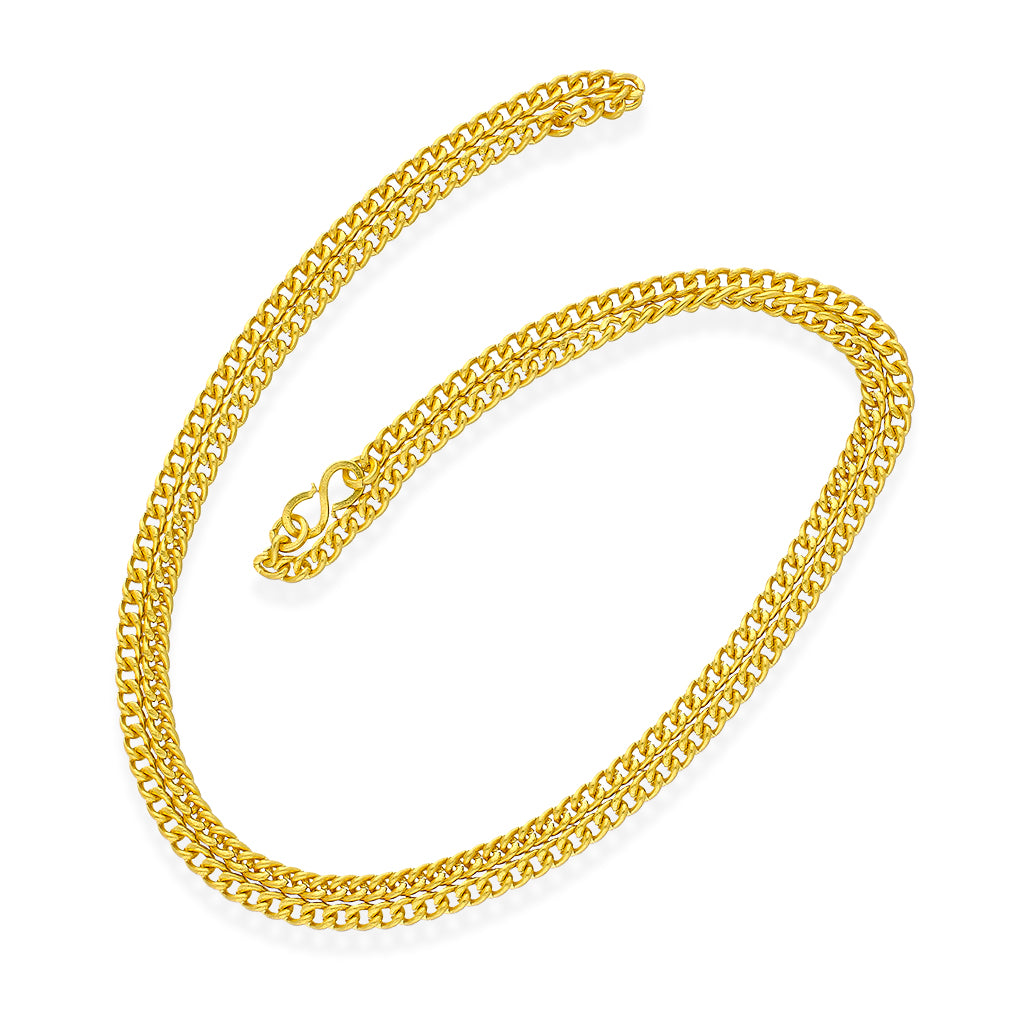 Pure Gold 24KT Chain 20 Grams - FKJCN24KU6113