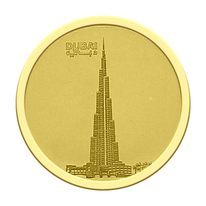 Emirates Minting Gold 4 Grams Burj Khalifa Coin 24KT 999.9 Purity - FKJCON24K2272