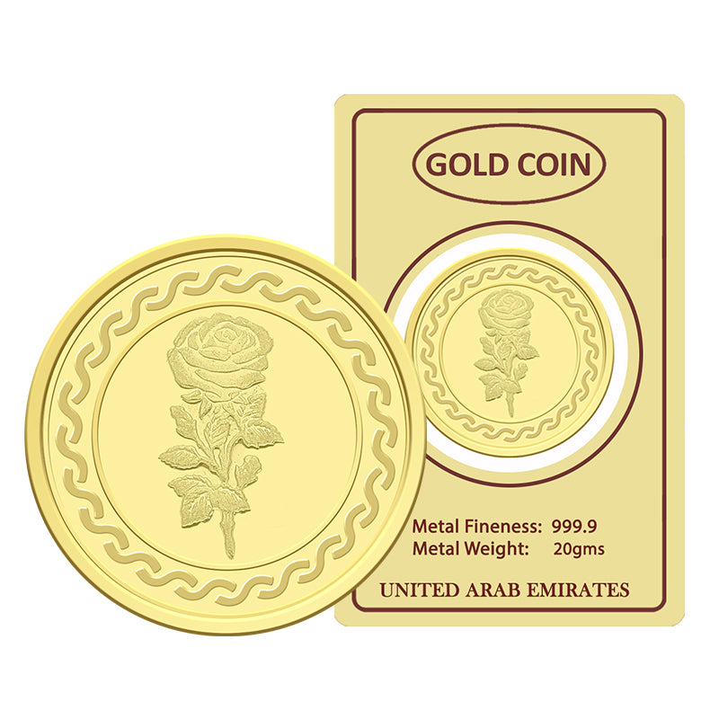 Gold 20 Grams Coin 24KT 999.9 Purity - FKJCON24K2275