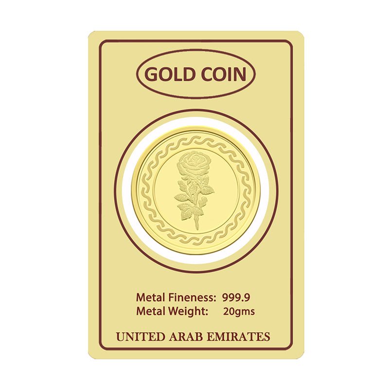 Gold 20 Grams Coin 24KT 999.9 Purity - FKJCON24K2275