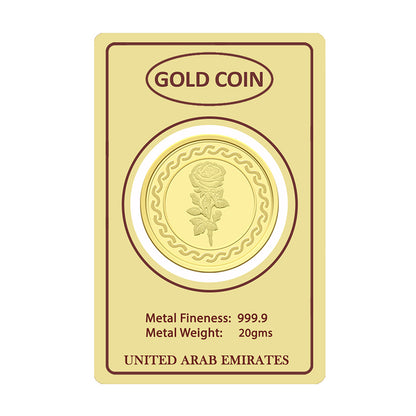 Gold 20 Grams Coin 24KT 999.9 Purity - FKJCON24K2275