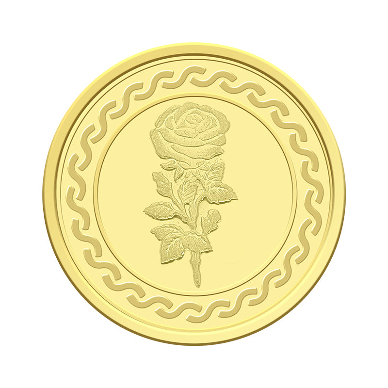 Gold 1 Ounce Flower Coin 999.9 Purity - FKJCON24K2291