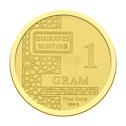 Emirates Minting Arabian Horse 1 Gram Gold Coin 999.9 Purity - FKJCON24K2307