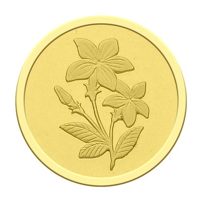 Emirates Minting Flower Design 1 Gram Gold Coin 999.9 Purity - FKJCON24K2305